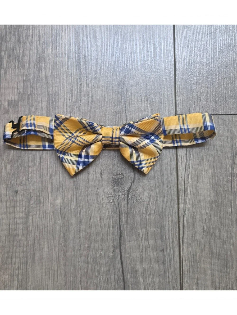 Lauren Ralph Lauren Yellow Blue Plaid Adjustable Bow Tie – Classic Preppy